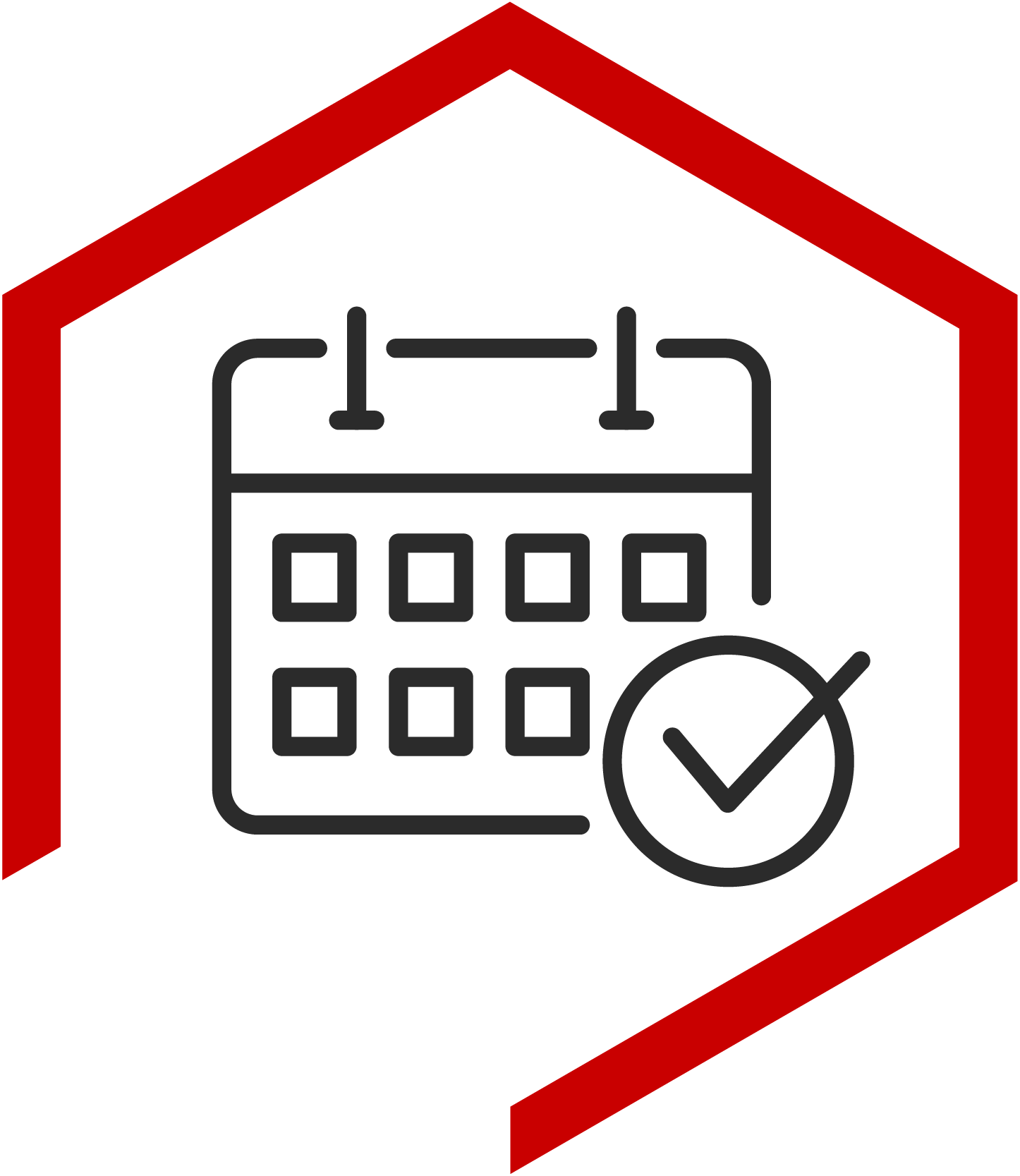 Icon of a calendar showing 12 week program