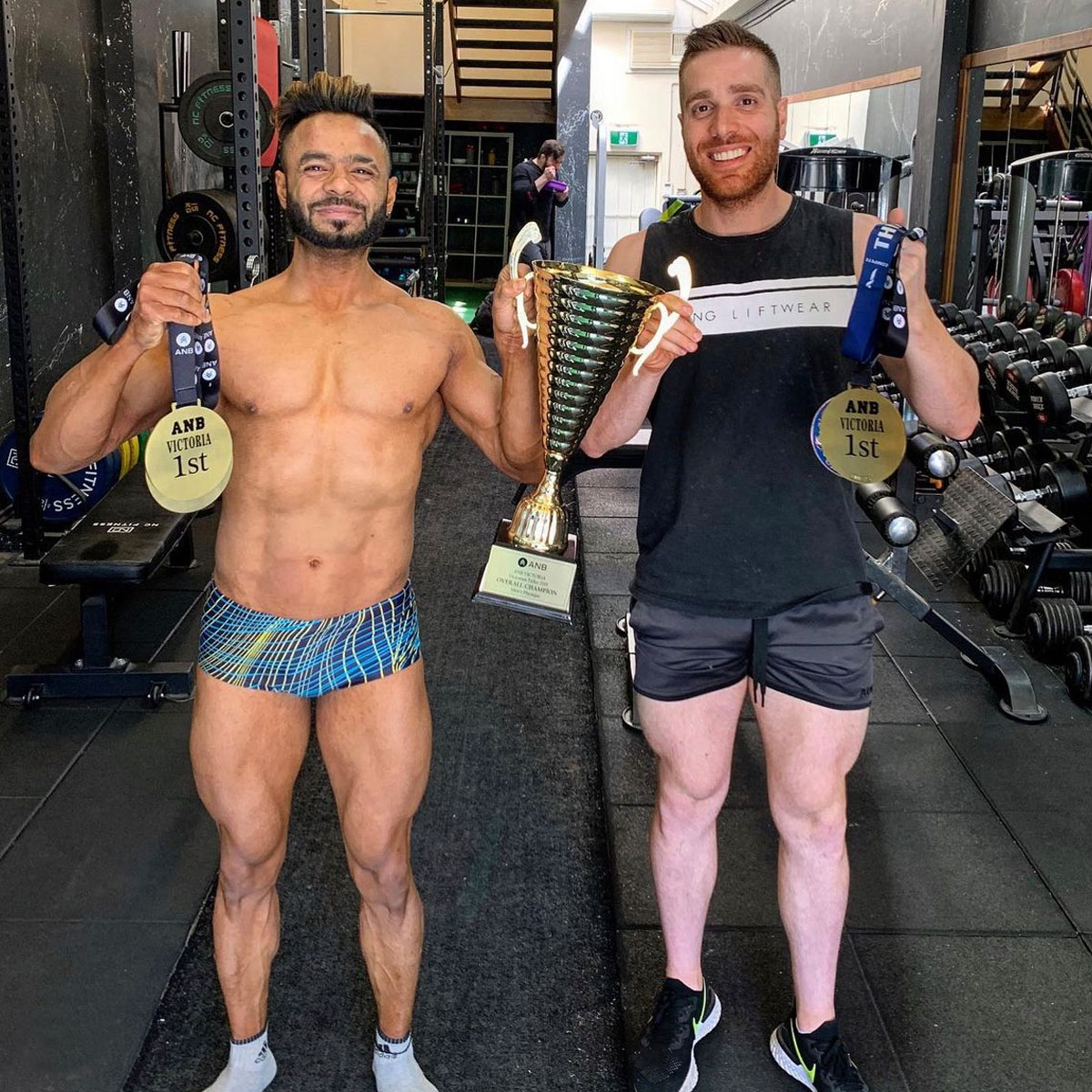 ANB competitor showing conditioning after 12-week training program