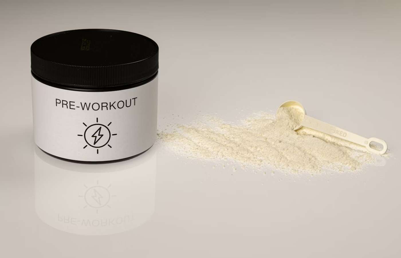 Illustration of pre workout supplements